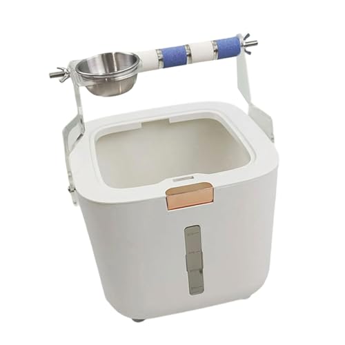 Papageien-Töpfchentrainingsgerät mit abnehmbarem Eimer und Kletterstange für gezielten Stuhlgang, kleine bis große Vögel, Kletterstange für Vögel von MALSSE