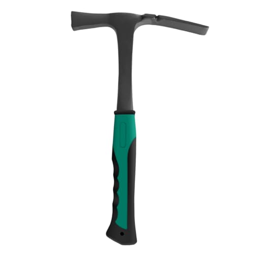 Professioneller geologischer Ziegelhammer mit Fiberglasgriff und rutschfestem Gummigriff zum Absplittern und Fossilien, kleiner Hammer für Nägel Professioneller geologischer Ziegelhammer mit Fiberglasgriff und rutschfestem Gummigriff zum Absplittern und Fossilien, kleiner Hammer für Nägel von MALSSE