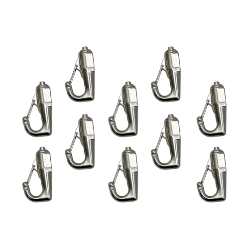 Set mit 10 Kunst-Aufhängehaken, Edelstahl, Bilderaufhänger, einfach zu schieben, Kunstwerk-Display-Haken für Zuhause und Galerie-Kabelaufhängung von MALSSE