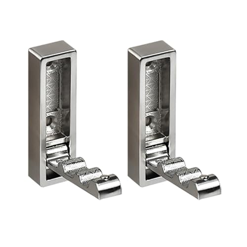 Set mit 2 tragbaren, faltbaren Metall-Wandhaken, Zubehör, perfekt für Badezimmer oder Flur, zum Aufhängen von Mantel, Handtüchern und Taschen, Haken aus Zinklegierung Set mit 2 tragbaren, faltbaren Metall-Wandhaken, Zubehör, perfekt für Badezimmer oder Flur, zum Aufhängen von Mantel, Handtüchern und Taschen, Haken aus Zinklegierung von MALSSE