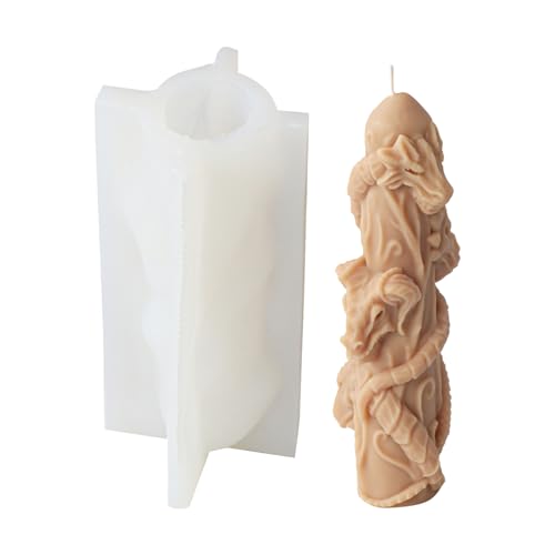 Silikonform mit Doppelkopf, Pferdesäule für Halloween, Aromatherapie, Schmuckherstellung, Werkzeug, Harzgussform Silikonform mit Doppelkopf, Pferdesäule für Halloween, Aromatherapie, Schmuckherstellung, Werkzeug, Harzgussform von MALSSE