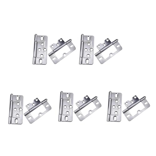 Türscharniere ohne Einstecken, glatt und leise, für Schränke, Kleiderschränke und Fenster, einfache Installation, einfache Installation, Scharniere, 10 Stück Türscharniere ohne Einstecken, glatt und leise, für Schränke, Kleiderschränke und Fenster, einfache Installation, einfache Installation, Scharniere, 10 Stück von MALSSE