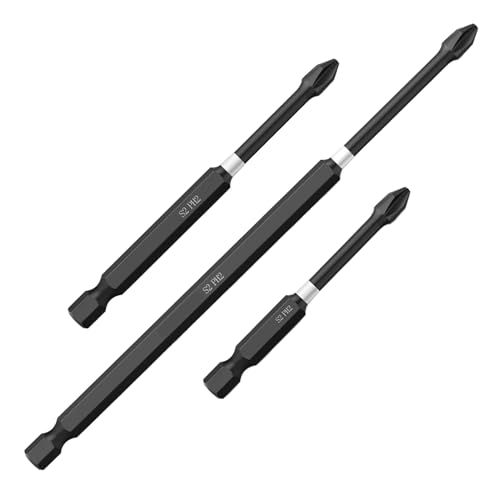 Widerstandsfähiger Schraubendreher-Bit, Schlitz-Schraubendreher-Bit (65 mm, 90 mm, 150 mm), langlebiges und robustes Schraubendreher-Zubehör von MALSSE