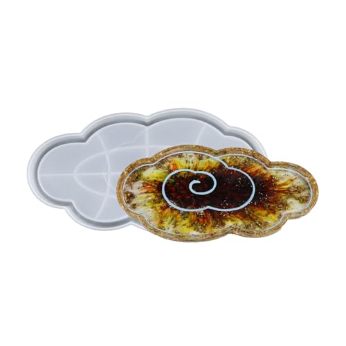 Wolkenförmige Tablett, Silikonform, Schmuckbehälter, Harzgusshalter, leicht zu reinigen, Tablett, Harzguss, Schreibtischständer, Tellerhalter Wolkenförmige Tablett, Silikonform, Schmuckbehälter, Harzgusshalter, leicht zu reinigen, Tablett, Harzguss, Schreibtischständer, Tellerhalter von MALSSE