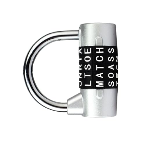 Zahlenschloss mit 5 Buchstaben, Zahlenschloss, Sicherheits-Vorhängeschloss, Türgriff, Passwort für Kleiderschrank, Gepäck von MALSSE