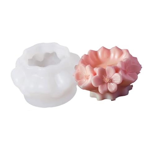 Zylinder-Silikonformen mit Rosenblüten, Epoxidharz für Seifenherstellung, Bastelbedarf Zylinder-Silikonformen mit Rosenblüten, Epoxidharz für Seifenherstellung, Bastelbedarf von MALSSE