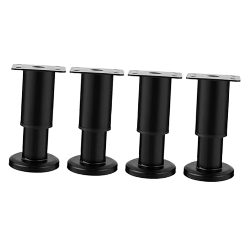 MALUGOGO 4 Stück Höhenverstellbare Beine Bettstützbein Betterhöhung Verstellbare Tischbeine Schwere Ersatz Verstellbeine Verstellbare Bettbeine Möbelverlängerungen von MALUGOGO