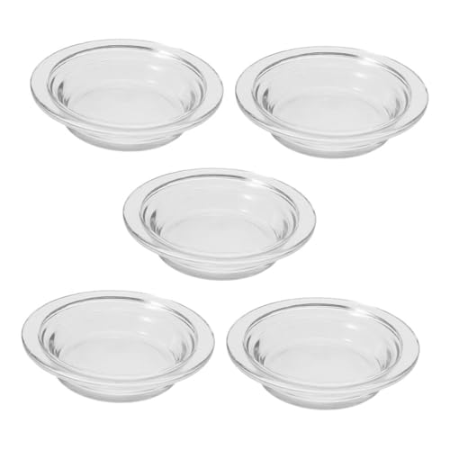 MALUGOGO 5 x transparente Glas-Wachswärmer Ersatzschalen hitzebeständige Aromatherapie ätherisches Öl Diffusorplatten für Home Office Meditation MALUGOGO 5 x transparente Glas-Wachswärmer Ersatzschalen hitzebeständige Aromatherapie ätherisches Öl Diffusorplatten für Home Office Meditation von MALUGOGO