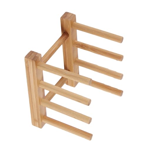 MALUGOGO Abtropfgestell aus Holz mit multifunktionalem Abtropfgestell für Küchenschrank, Organizer, platzsparende Platte und Tassen-Abtropffläche, Aufbewahrungsmaterial für ordentliche Spüle und Theke von MALUGOGO
