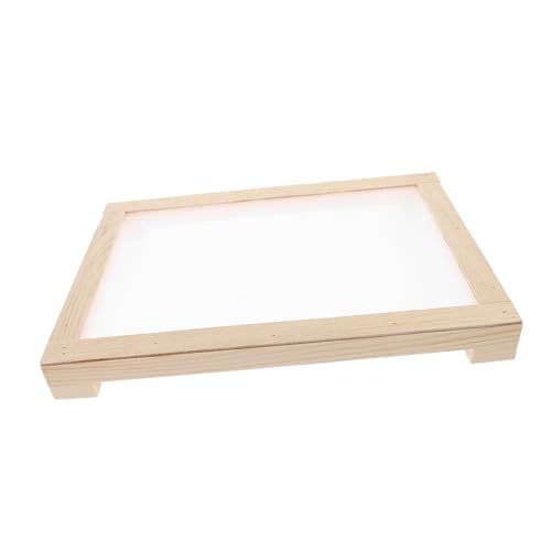 MALUGOGO Räucherstäbchenhalter aus Holz mit stabilem Netz-Trockennetz für DIY Räucherstäbchen Basteln Rahmen Backregal Geschenk für von MALUGOGO
