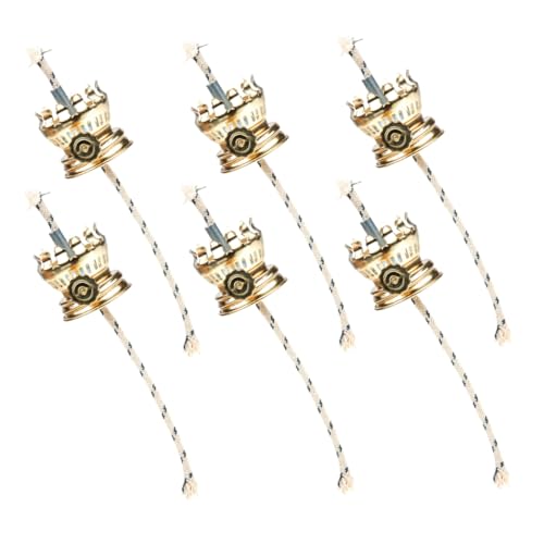 MALUGOGO Retro-Öllampen-Ersatzdochte mit verstellbarem Metallregler, einfacher Dochtwechsel für Kerosin-Laternen, Vintage-Stil, Beleuchtung für Zuhause, Garten, Camping und Notfall, 6 Stück MALUGOGO Retro-Öllampen-Ersatzdochte mit verstellbarem Metallregler, einfacher Dochtwechsel für Kerosin-Laternen, Vintage-Stil, Beleuchtung für Zuhause, Garten, Camping und Notfall, 6 Stück von MALUGOGO