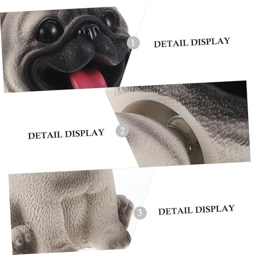 MALUGOGO Shaking Head Dog Ornament Resin Puppy Decor for Car Dashboard Cake Decoration Home Desk Figure Gift for Dog Lovers von MALUGOGO
