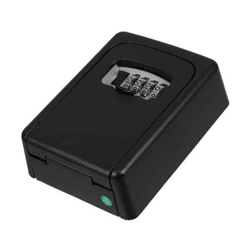 MALUGOGO Wandmontierte Metall Schlüsselbox mit Stelligem Zahlenschloss Sicherer Schlüsselsafe für Außen und Innen Robustes Schlüsselversteck für Haus Büro und Garten Einfache Installation von MALUGOGO