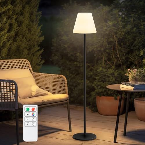 Solar Stehlampe Outdoor&Innen Outdoor Stehlampe mit Lichtsensor Dimmbar Outdoor Lampe Warmweiß RGB USB Aufladbar, Wasserdicht IP 65 Lampe für Terrasse Idealess Dekor für Haus Hotel Esstisch Garten Solar Stehlampe Outdoor&Innen Outdoor Stehlampe mit Lichtsensor Dimmbar Outdoor Lampe Warmweiß RGB USB Aufladbar, Wasserdicht IP 65 Lampe für Terrasse Idealess Dekor für Haus Hotel Esstisch Garten von MALUX
