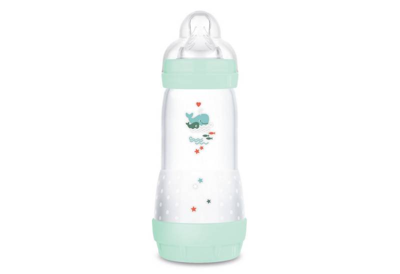 MAM Babyflasche Easy Start Baby Weithalsflasche mit SkinSoft Trinksauger von MAM