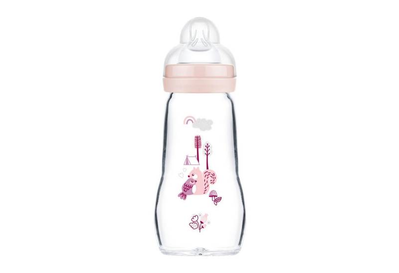 MAM Babyflasche Feel Good Matt, mit Skin Soft Anti-Kolik Silikon Weithals Trinksauger von MAM