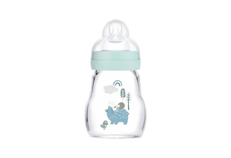 MAM Babyflasche Feel Good Matt, mit Skin Soft Anti-Kolik Silikon Weithals Trinksauger von MAM