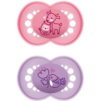 MAM - Schnuller Original Pure Silikon girl 'Reh / Vogel' 2er Set von MAM