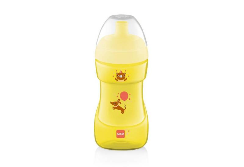 MAM Trinklernbecher SportCup 330ml 12m+ Trinkflasche mit Sportverschluss, lebensmittelecht von MAM