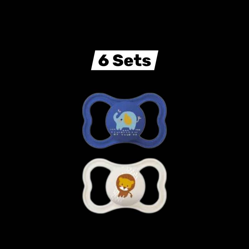 Mam Air Schnuller 2 St. Silikon 6 16 Monate Elefant Löwe Baby 6 Sets B-Ware von MAM