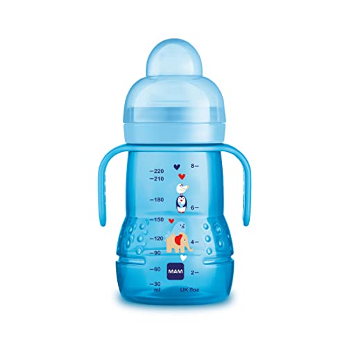 MAM Silikon-Tasse, 4+ Monate, 220 ml, Hellblau von MAM