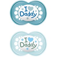 Original Silikon 6-16 Daddy blue 2 Stück von MAM