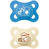 Schnuller Original Pure Silikon boy 'Bär / Otter' 2er Set von MAM