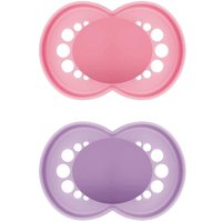 Schnuller Original Pure plain Silikon girl 2er Set von MAM