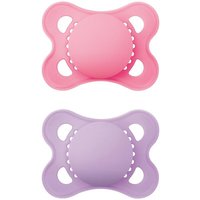 Schnuller Original Pure plain Silikon girl 2er Set von MAM