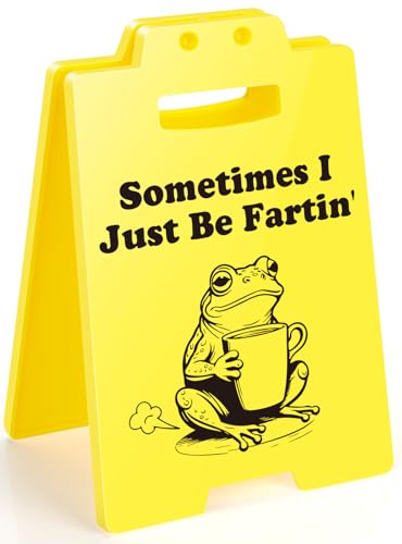Lustiges Frosch-Schild für den Schreibtisch – "Sometimes I Just Be Fartin"", Geschenk für Kollegen, Bürodekoration, lustige weiße Elefanten-Geschenkidee für Männer und Frauen Lustiges Frosch-Schild für den Schreibtisch – "Sometimes I Just Be Fartin"", Geschenk für Kollegen, Bürodekoration, lustige weiße Elefanten-Geschenkidee für Männer und Frauen von MAMAGIFTREE