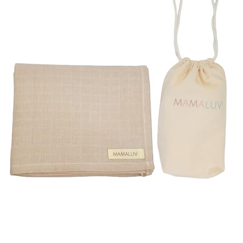 MAMALUV Muslin Swaddle, 100% Baumwolle Musselin Tuch Wickeltuch Baby, Weich und Atmungsaktiv Musselin Decke für Empfindliche Babyhaut, Waschbar bei 30°C, Unisex, Brown, 80x90 cm MAMALUV Muslin Swaddle, 100% Baumwolle Musselin Tuch Wickeltuch Baby, Weich und Atmungsaktiv Musselin Decke für Empfindliche Babyhaut, Waschbar bei 30°C, Unisex, Brown, 80x90 cm von MAMALUV