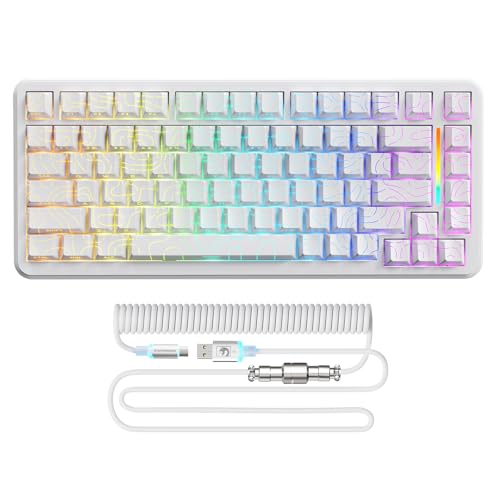 MAMBASNAKE M82 HE 8000Hz Rapid Trigger-Tastatur, 0,01mm RT-Genauigkeit, Kabelgebundene RGB TKL Gaming-Tastatur mit Magnetic Switches, Spiralkabel, Einstellbare Betätigung, Snap Tap, Weiße Konturen MAMBASNAKE M82 HE 8000Hz Rapid Trigger-Tastatur, 0,01mm RT-Genauigkeit, Kabelgebundene RGB TKL Gaming-Tastatur mit Magnetic Switches, Spiralkabel, Einstellbare Betätigung, Snap Tap, Weiße Konturen von MAMBASNAKE