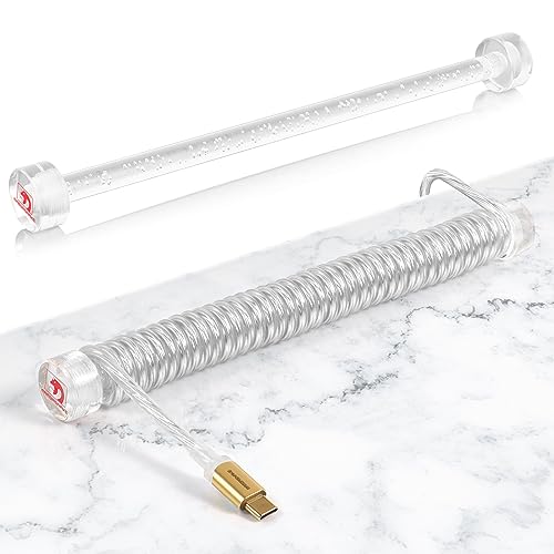 MAMBASNAKE RC02 Custom Fester Stab für Spiral Tastaturkabel – CNC Acrylic Winder für Spiral Kabel, Management-Stange für Mechanisch Tastaturkabel, Kabel Gewichtsstange - 7,68 Zoll Länge - Klar MAMBASNAKE RC02 Custom Fester Stab für Spiral Tastaturkabel – CNC Acrylic Winder für Spiral Kabel, Management-Stange für Mechanisch Tastaturkabel, Kabel Gewichtsstange - 7,68 Zoll Länge - Klar von MAMBASNAKE