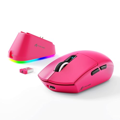 MAMBASNAKE x ATTACK SHARK G3PRO Gaming-Maus mit Magnetischer Ladestation, BT/2.4G Wireless/Kabel, PixArt PAW3311 Gaming-Sensor, 59g leicht, 25000 DPI LIGHTSPEED Gamer Office-Mäuse für PC/Mac-Berry Rot MAMBASNAKE x ATTACK SHARK G3PRO Gaming-Maus mit Magnetischer Ladestation, BT/2.4G Wireless/Kabel, PixArt PAW3311 Gaming-Sensor, 59g leicht, 25000 DPI LIGHTSPEED Gamer Office-Mäuse für PC/Mac-Berry Rot von MAMBASNAKE