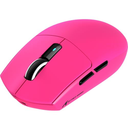 MAMBASNAKE x Attack Shark G3 Kabellose Gaming-Maus, 59g Leichte Maus, PAW3311 Optischer Sensor, 25000 DPI, Bluetooth/2,4G/USB-C, 5 Programmierbare Tasten, 500mAh Akku für PC/Xbox/Mac – Beerenrot MAMBASNAKE x Attack Shark G3 Kabellose Gaming-Maus, 59g Leichte Maus, PAW3311 Optischer Sensor, 25000 DPI, Bluetooth/2,4G/USB-C, 5 Programmierbare Tasten, 500mAh Akku für PC/Xbox/Mac – Beerenrot von MAMBASNAKE