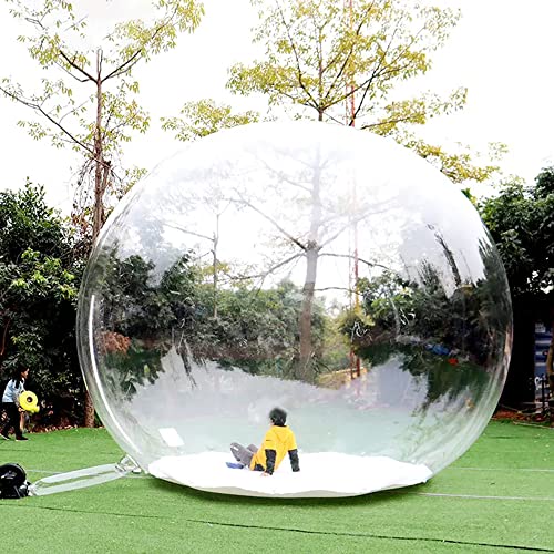 13FT transparentes Außenzelt, Gartenkuppel-Bubble-Zelt mit Luftgebläse, großes aufblasbares Öko-Heimzelt für Outdoor-Camping-Stargazing-Party von MAMBMU