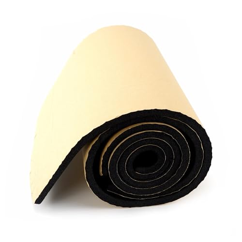 Dämmmatte 1 Rolle 30x200cm 3/6/8/10mm Auto Schallschutz Trittschalldämmung LKW Anti-Lärm Schalldämmung Baumwolle Wärme Geschlossenzelliger Schaumstoff(10mmx200x30cm) von MAMEFVBB