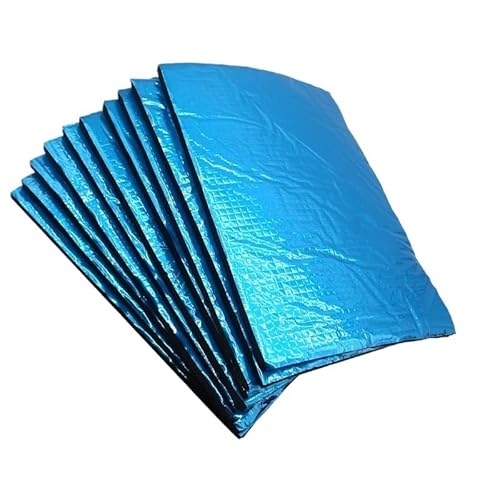 Dämmmatte 10 Stücke 25 Cm * 18 Cm Sound Deadener Wärmedämmung Matte Auto Van Schallschutz Trittschalldämmung Isolierung Haube Isolierung Dicke 5mm(10pcs Blue) von MAMEFVBB