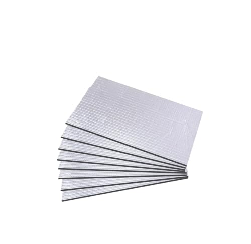 Dämmmatte 10mm Dicke Aluminium Faser Schalldämpfer Baumwolle Auto Kotflügel Wärme Sound Deadener Isolierung Matte Proofing Pad 20X500cm(500x2000x10mm) von MAMEFVBB