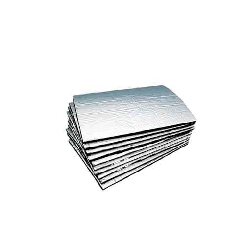 Dämmmatte 15PCS Blätter Auto Sound Deadener Wärmedämmung Matte Van Schallschutz Trittschalldämmung Isolierung Matte Haube Lärm Isolator(15PCS(9mm thick)) von MAMEFVBB