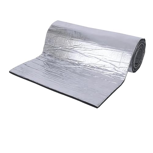 Dämmmatte 2000*500mm 5/10mm Auto Sound Matte Proofing Deadener Wärme Noise Isolierung Trittschalldämmung Matte Haube Geschlossen Zell Schaum Zubehör(400mmx250mmx10mm) von MAMEFVBB