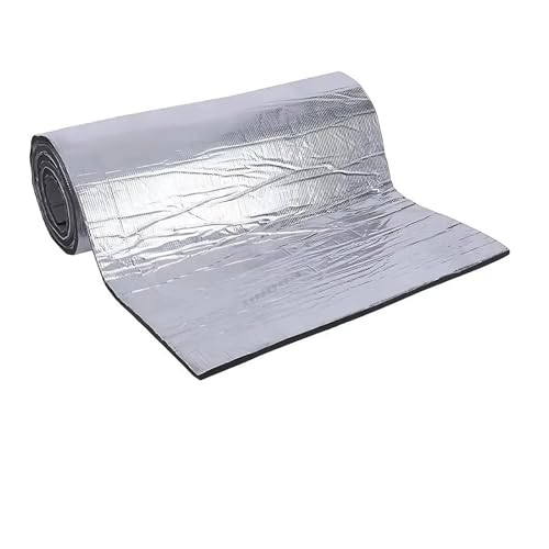 Dämmmatte 200x50cm 5/10mm Schalldämmmatte Auto Akustische Wärmematte Schalldichte Wandpaneele Trittschalldämmung(50cmx200cmx10mm) von MAMEFVBB