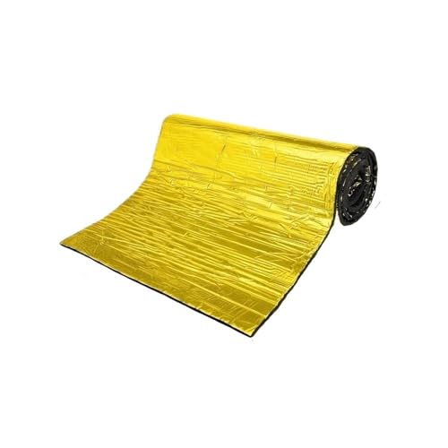 Dämmmatte Thermische Und Akustische Isolierung Für Kraftfahrzeuge Schaumstoff Aluminiumfolie Selbstklebende Pads Autohaube Akustik(50x100x0.5cm) von MAMEFVBB