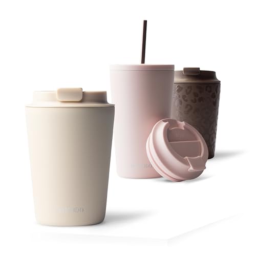 MAMEIDO Thermobecher 350 ml, dichter Kaffeebecher to go aus Edelstahl doppelwandig isoliert, auslaufsicher, Coffee to go Becher warmhaltend (Ivory Beige) MAMEIDO Thermobecher 350 ml, dichter Kaffeebecher to go aus Edelstahl doppelwandig isoliert, auslaufsicher, Coffee to go Becher warmhaltend (Ivory Beige) von MAMEIDO
