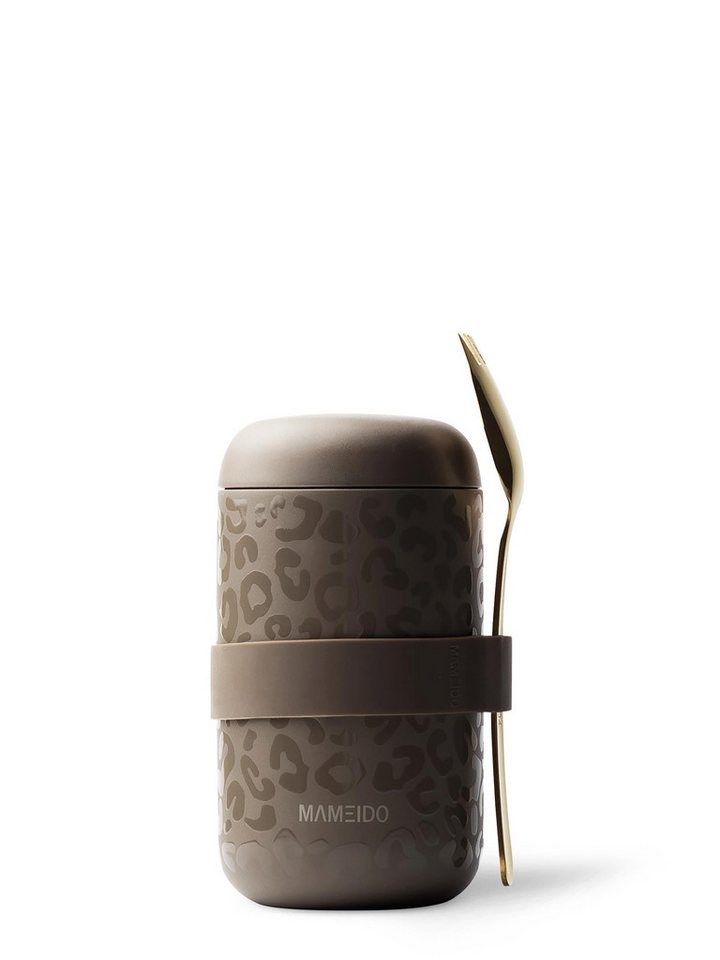 MAMEIDO Thermobehälter, Edelstahl, Kunststoff, Silikon, auslaufsicher mit Deckel und Gabel-Löffel-Besteck in 500 ml & 800 ml MAMEIDO Thermobehälter, Edelstahl, Kunststoff, Silikon, auslaufsicher mit Deckel und Gabel-Löffel-Besteck in 500 ml & 800 ml von MAMEIDO