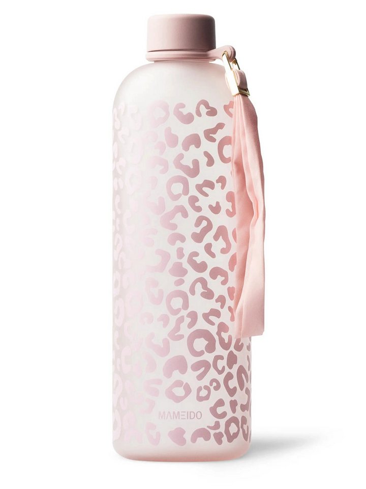 MAMEIDO Trinkflasche, auslaufsicher mit Zeitmarkierung und Handschlaufe in 1000 ml & 1500 ml von MAMEIDO