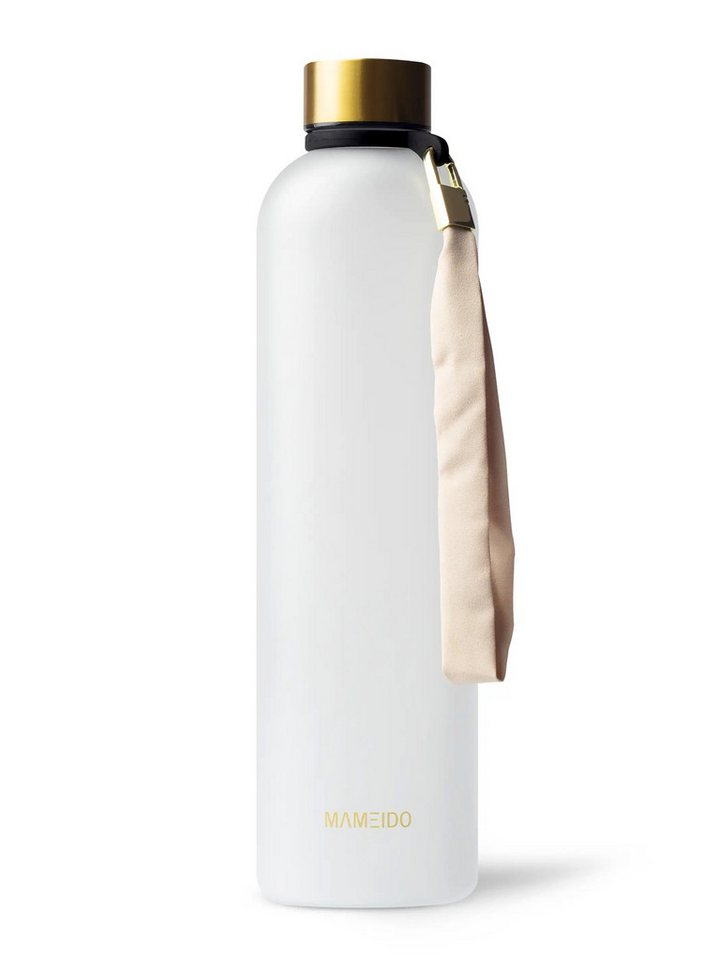 MAMEIDO Trinkflasche, auslaufsicher mit Zeitmarkierung und Handschlaufe in 1000 ml & 1500 ml von MAMEIDO