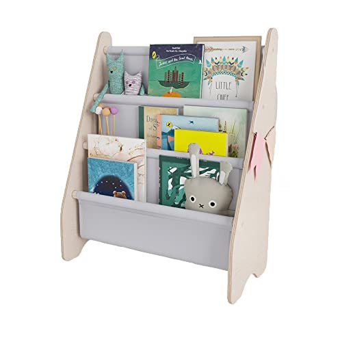 MAMOI® Bücherregal für Kinder, Bücherkiste für kinderzimmer, Book Shelf, Buchregal, Wandregal kinderregal, Kinderbücherregal, Bücherbank aus Holz, Kindermöbel für kleines Kind von MAMOI