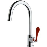 Einhebel-Spültischmischer mit rotem Hebel und ausziehbarer Handbrause Mamoli Paola&TheKitchen 794700000C01 Chrom Einhebel-Spültischmischer mit rotem Hebel und ausziehbarer Handbrause Mamoli Paola&TheKitchen 794700000C01 Chrom von MAMOLI