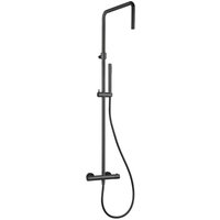 Mattschwarze Thermostat-Duschsäule mit Diffusorstrahl Mamoli Tuttodunpezzo 37170000002K matt-schwarz von MAMOLI